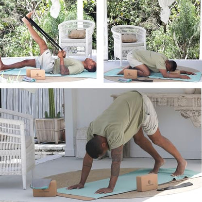 72" x 26.75" Long Hot Yoga Mat Towel Plus Compact Face Towel – Hot Yoga Essentials - Full Length, Absorbent, Microfiber Material for Workout, Gym - Pack of 2 Yoga Towels - Grip Improves with Sweat
