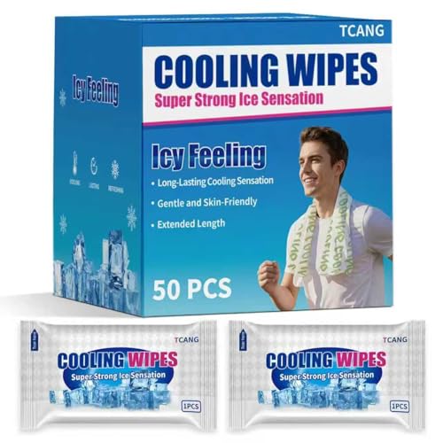 50 Pack Cooling Wipes Cooling Towels for Neck and Face Cool Towel Neck Wraps, Ice Towel, for Yoga,Sport,Running,Gym,Workout,Camping,Fitness,Workout & More Activities Camping in Hot Weather (Green) - size: 50 Count (Pack of 1)