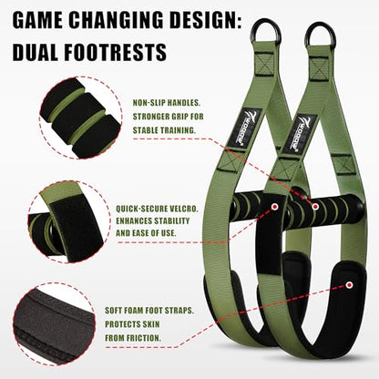 Pull Up Assistance Bands, Heavy Duty Resistance Bands with Handles, Exercise Band with Door Anchor, Adjustable Workout Band Set for Pull Up Bar, Full Body Strength&Muscle Training, Recovery, Home Gym