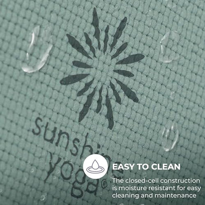 Ascend Yoga Mat - Premium 6mm Thick, 72" x 24", Solid or Reversible Print, Non Slip, Tear Resistant, Workout Mats for Pilates, Home, Studio, Fitness, Gym, Training, Floor Stretching