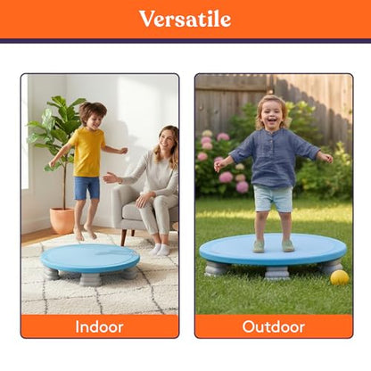 Special Supplies Kids Trampoline Rebounder Bouncing Board – Sensory Balance and Bounce Toy for Indoor and Outdoor Kids Toys - Outdoor Play Equipment