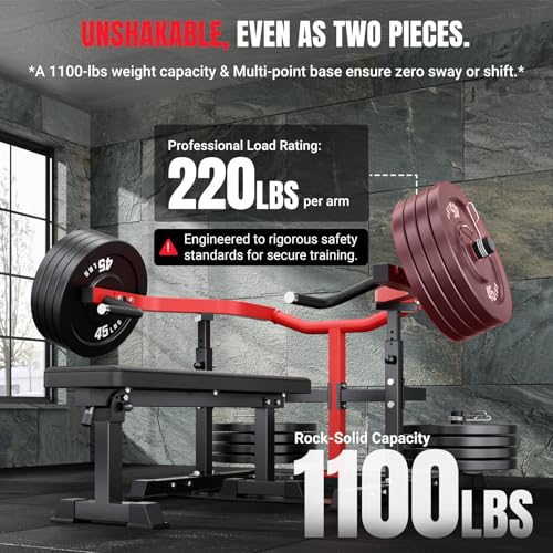 YOLEO Folding Gym Bench for Full Body Training, 300kg/660LB Abdominal Bench for Strength Training in Gym Home, with Quick Folding and Fast Adjustment