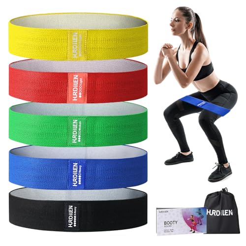Resistance Bands for Working Out, Exercise Workout Bands for Women & Men, 3 Levels Elastic Stretch Bands for Exercise with Carry Bag for Physical Therapy, Home Fitness, Strength Training, Yoga - color: Yellow,Red,Green,Blue,Black