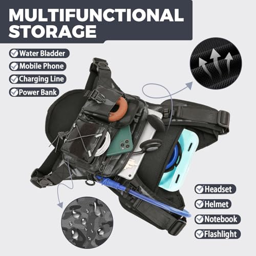 USA Patent Running Hydration Vest Backpack, Lightweight Chest Pack with 2.0L Water Bladder Bag Daypack for Hiking Running Cycling Race Marathon for Women Men - color: Camo