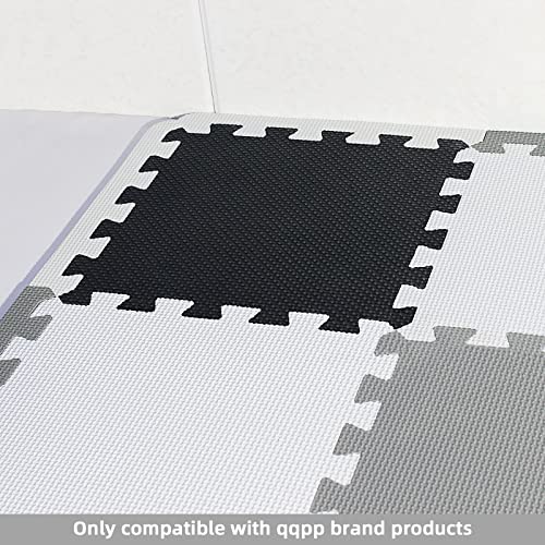 qqpp 20 Borders Accessories for Rubber Tiles Interlocking Puzzle Foam Floor Mats - Baby Play Mat for Playing | Exercise Mat for Home Workout. QA2-ALbS-M12LR8