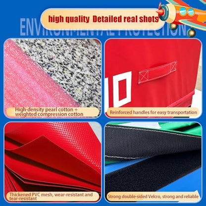 4-in-1 Foam Jumping Exercise Box Workout For Conditioning,Strength Training Non Slip PVC Leather - size: 80x65x50cm (31.5x25.6x19.7in)
