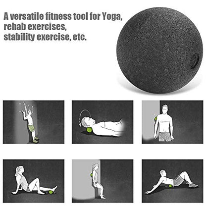 Massage Roller Ball, Quality EPP Yoga Foam Massage Roller and Ball Set Suited for Myofascial Release, Point Therapy and Deep Tissue Massage(#01)