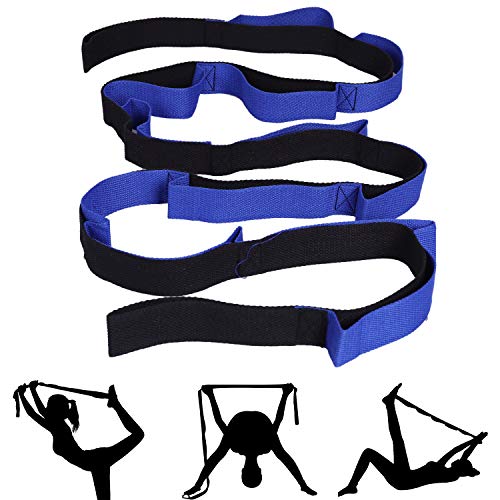 Yoga Stretching Strap with Loops，Yoga Strap Multi-Loop Strap Stretch Strap for Physical Therapy, Workout, Pilates, Dance,Yoga and Exercise