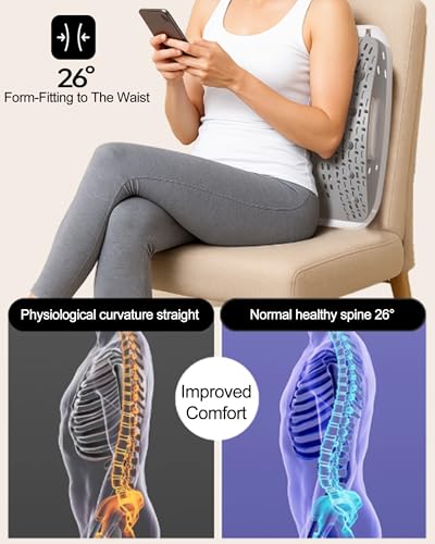 Back Stretcher for Lower Back Pain Relief - Adjustable Height Lumbar Support Board,Ergonomic Spine Board with Acupressure Points Relief for Lumbar Area Pain Back Cracker