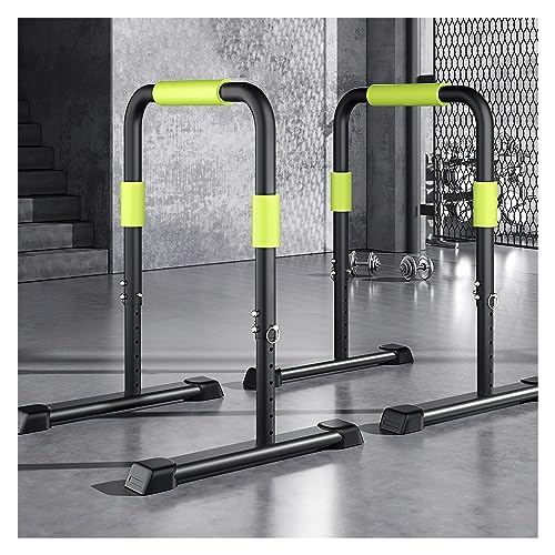 Dip Station Adjustable Dip Stand Heavy Duty Dip Bar, 550LBS Loading Capacity, Parallel Bars for Home and Gym Workout, Calisthenics, Strength Training