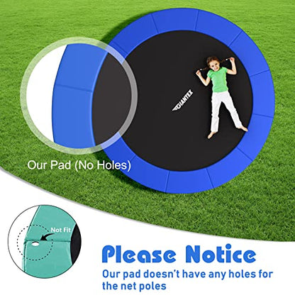 Giantex 8Ft 10Ft 12Ft 14Ft 15Ft 16Ft Trampoline Pad, Tear-Resistant Edge Cover Springs Protection Pad, All Weather Replacement Trampoline Safety Pad