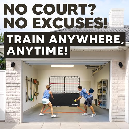 Pickleball Rebounder Training Aid: Adjustable Angles, Easy Setup & Storage - Improve Your Forehand, Backhand, Dink, and Volley Accuracy, & Develop Your Kitchen Game