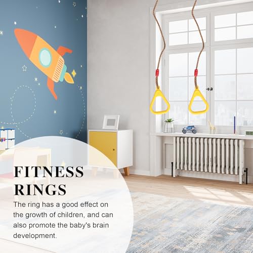 DECHOUS Exercise Rings with Straps for Indoor Training 120kg Loadable