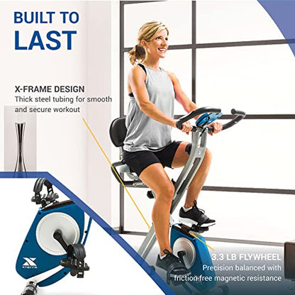 XTERRA Fitness Folding Exercise Bike, 225 LB Weight Capacity - style: FB350