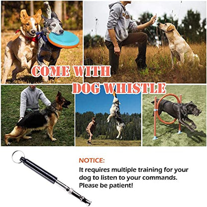 Dog Agility Training Equipment Set, Puppy Jump Training Obstacle Course Starter Kit Pet Agility Outdoor Games Dog Outdoor Games with Tunnel, Weave Poles, Adjustable Hurdle, Jump Ring