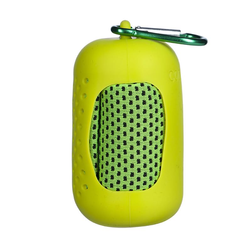 Cooling Towels 35.4x11.8 inch Portable Mini Silicone Set Ice Towel Quick-Drying Yoga Fitness Towel for Gym Exercise (Green) - color: Green