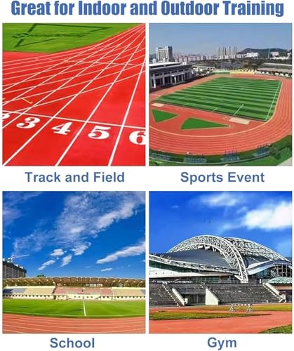 Adjustable Height Hurdles Training Equipment， Adjustable Height 30-42In Agility Hurdles Outdoor Workout Training Pole Set Professional Hurdle