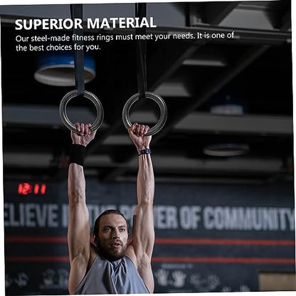 balacoo Portable Workout Ring Set Gymnastics Ring Home Gym Equipment Random Color
