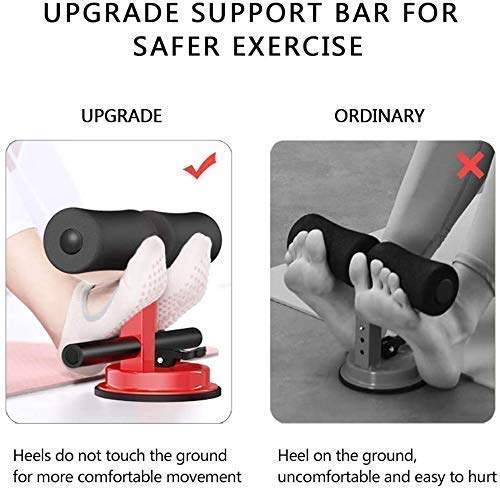 Sit-Up Bar With Foam Handle and Rubber Suction Seat Up Fitness Equipment Sit-ups and Push-ups Assistant Device For Weight Lose Gym Workout Abdominal Curl Exercise Work Out Trainer (Pack of 1)