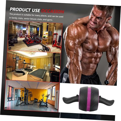 Ab Roller Wheel with Automatic Rebound and Comfortable Handle Silent Exercise Roller for Core Strengthening at Home Gym Suitable for Men and Women Beginners and Experts