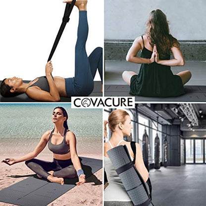 Extra Large Yoga Mat 72" x 26" - Non Slip Exercise Mat 8mm Thick Eco Friendly with Carrying Strap for Yoga, Pilates, Home Workouts & Floor Fitness