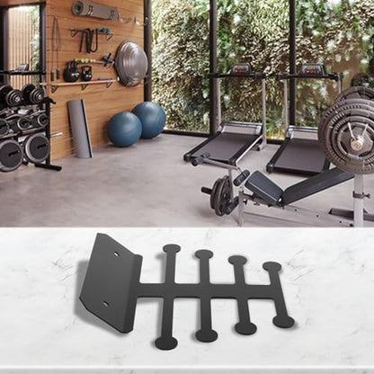 Wall Mounted Resistance Band Steel Storage Organizer for Home Gym Accessories, Holds Bands, Jump Ropes, Weightlifting Belts and Cable Attachments