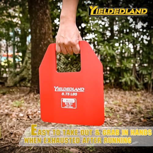 Curved Weight Vest Plates, 5.75/8.75lbs Pairs, Weighted Vest Men Woman, Strength and Endurance Training, Fitness Workouts, Running, Walking - color: Red, size: 8.75LB Plate