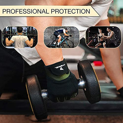 ATERCEL Workout Gloves for Men and Women, Exercise Gloves for Weight Lifting, Cycling, Gym, Training, Breathable and Snug fit