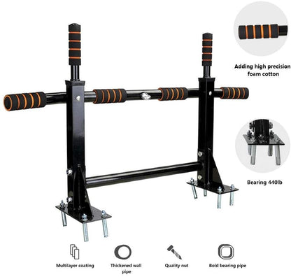 WnewTools Doorway Wall Mounted Pull Up Bar Heavy Duty Chin Gym Workout Training Fitnes Home Fitness Strength Training Equipment