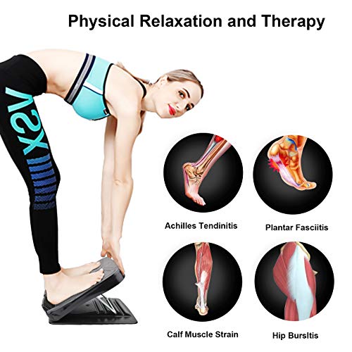 Slant Board, Calf Stretcher Ankle and Foot Incline Board for Stretching Tight Calves or Plantar Fasciitis Adjustable 4 Level (330 lb Capacity), Strength Training Equipment Leg Machines