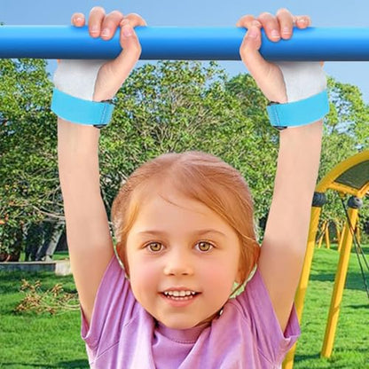 2PCS Gymnastics Hand Grips Gloves Wristbands, Gymnastic Hand Grips Gymnastic Bar Palm Protection and Wrist Support Sports Accessories for Boys Girls Youth Kids Workout and Exercise