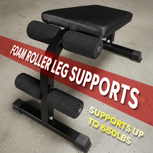 Valor Fitness Decline Sit-Up Bench for Ab Workouts – Heavy Duty Abdominal Slant Board for Crunches, Core Training, Russian Twists, Ab Raises – 650 lb Max Weight – Adjustable Fit – Home Gym Bench