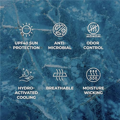 Original Cooling Towel – Be Cool in Style - Heat Relief, Soft, Lightweight, Sun Protection, Easy Clean - Perfect for Biking, Running, Yoga, Gym, Gardening - Baseball