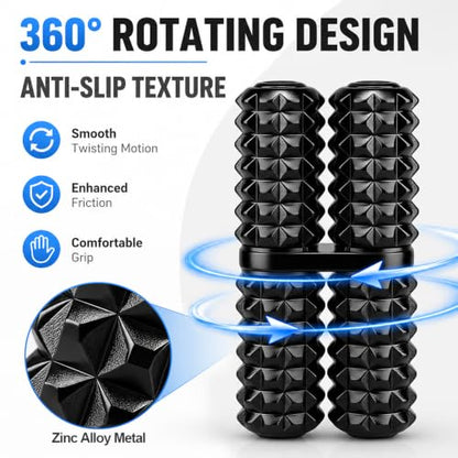 Dilabnba Hand Roller Pain Fidget Toy for Adult Anti Anxiet Stress Relief, Metal Thumb-Press Massage Style for Promotes Focus Clarity, Gift for Valentine Easter Chamstic - Black - color: Black