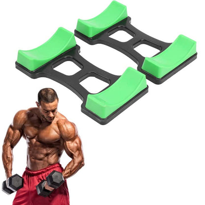 OUKENS Dumbbell Bracket Mat, 1 Pair 7.6x3.9 inches Holds up to 60kg ABS Dumbbell Storage Frame Stand Holder, Prevents Rolling & Scratches, Floor Protection Mat for Home Gym