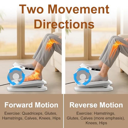 VIVURN® 028 Under Desk Elliptical 12 Speed 5 Modes Motorized Leg Exerciser While Sitting for Seniors As Seen on TV Low Impact Electric Pedal Exerciser with Non-Slip Mat Quiet for Home and Office