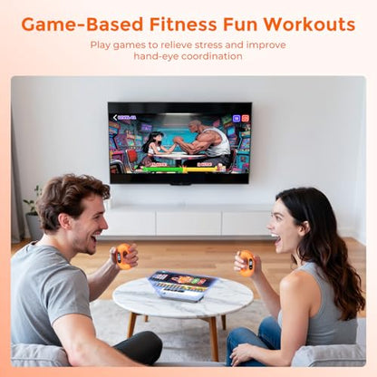 Smart Grip Strength Trainer with Bluetooth APP - Squeeze to Play Games & Scroll Video Hands-Free, Soft Silicone, Portable Hand Exercise for Strength, Stress Relief & Rehab