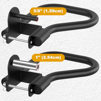 Kipika Power Rack Attachment for 5/8" & 1" Holes - Heavy Duty Home Gym Equipment for 2x2 or 3x3 Squat Rack, Adjustable and Easy to Install