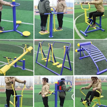 Back Exerciser,Lower Back AGER,Waist AGER with Sturdy Metal e,Outdoor Fitness Equipment for Core Strengthening and Stretching Balanced Body Exercises (A)