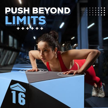 Yes4All 3 in 1 Foam Plyometric Jump Box for Training & Conditioning - Plyo Jump Box for Fitness Workout Exercise - color: B. 20" x 18" x 16" - 27 lbs