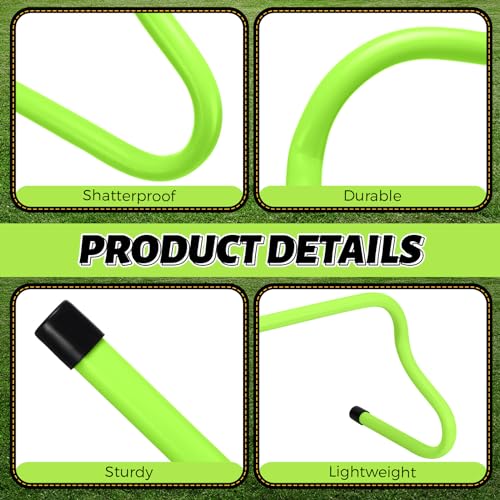 Wettarn 12 Pcs 9" Speed Training Agility Hurdles for Athletes Reliable Training Hurdle Plyometric All Purpose Practice Equipment for Soccer Basketball Football - color: Green