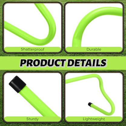 Wettarn 12 Pcs 9" Speed Training Agility Hurdles for Athletes Reliable Training Hurdle Plyometric All Purpose Practice Equipment for Soccer Basketball Football - color: Green