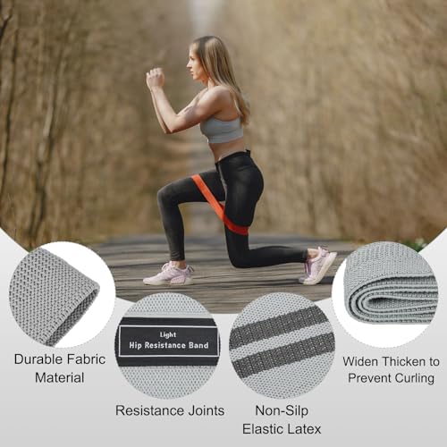 PATIKIL Booty Resistance Bands for Working Out Non-Slip Workout Fabric Resistance Loops Elastic for Women Men Hip Leg Gym