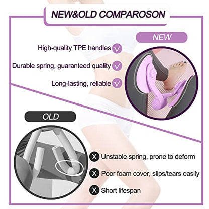 Pelvic Floor Exercise Devices, Inner Thigh Kegel Exerciser, Kegel Trainer for Postpartum Rehabilitation, Exerciser of Thigh at Home, Hip Under Desk Exercise Men Women with Band