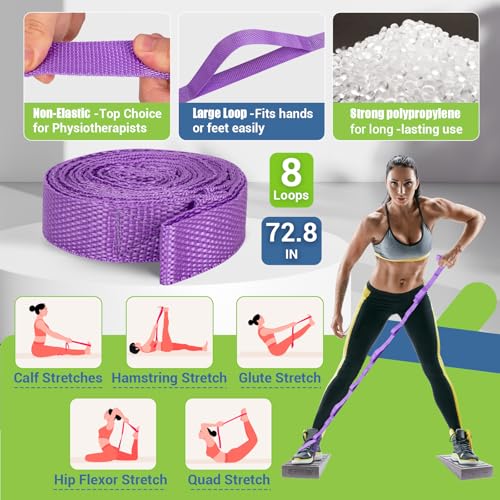 ODCPN Squat Wedge Block, 5 Adjustable Angles Slant Board for Calf Stretching with Stretching Strap & Poster, 520 LBS Heel Elevated Squat Wedge Capacity for Yoga, Ankle Physical Therapy & Mobility - color: Gray