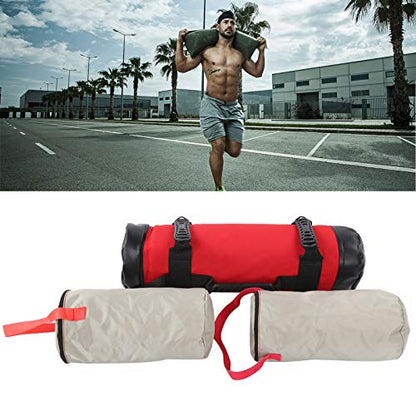 Weightlifting Workout Sandbag, Fitness Exercise Sandbag with Ergonomic Handle, Durable Oxford Cloth Outer Skin for Core and Full Body Training, Includes 2 Fillable Inner - size: Medium