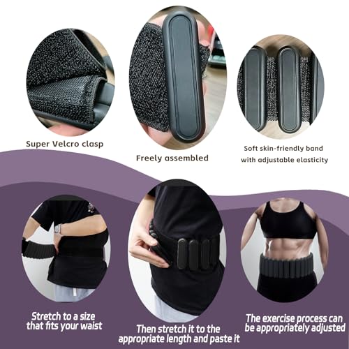 BBK Up to LBS Adjustable Weighted Belt For Women and Men, Weighted Walking Exercise Belt for Gym, Strength Training, Wrist & Ankle