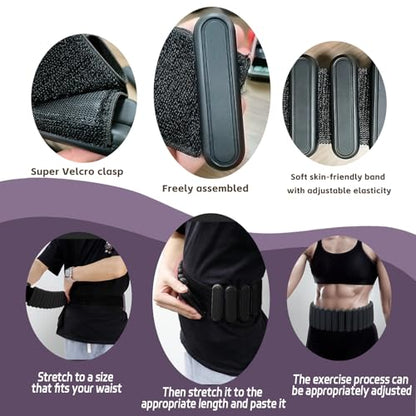 BBK Up to LBS Adjustable Weighted Belt For Women and Men, Weighted Walking Exercise Belt for Gym, Strength Training, Wrist & Ankle