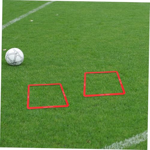 Toyvian 6pcs Agility Training Rings for Football Multi Function Speed Training Equipment Durable and Reusable Agility Rings for Site Drills Soccer Taekwondo and More