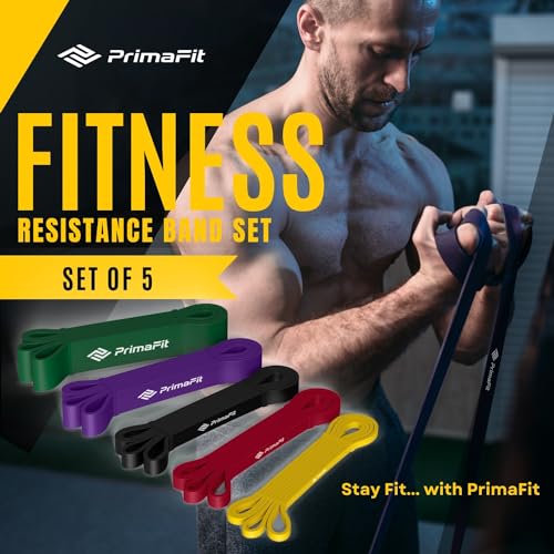 Resistance Bands - Workout, Gym & Pull Up Assistance Bands - Dumbbell Alternative, Stretching - For Men & Women